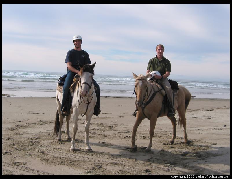 Riding on the beach, Oregon dunes near Florence, OR