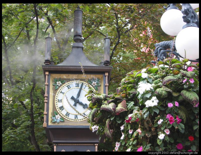 Steam clock in Gastown, Vancouver, BC
