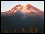 sunset, Mt. Rainier