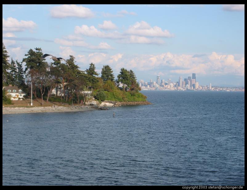 Bainbridge Island and Seattle in the background