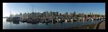 Vancouver morning panorama in Stanley park