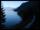 Train and sea, on the way to Whistler